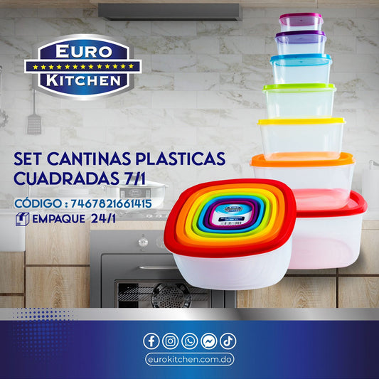 Set de Cantinas Plásticas 7/1