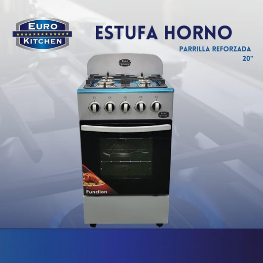 Estufa con Horno de 4 Hornillas