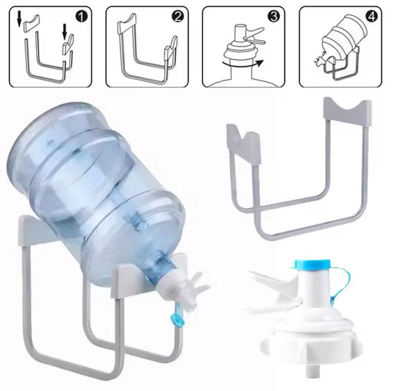 Base para Botellon con Dispensador de Agua